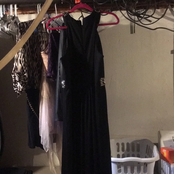 LONG BLACK DRESS - Picture 5 of 5